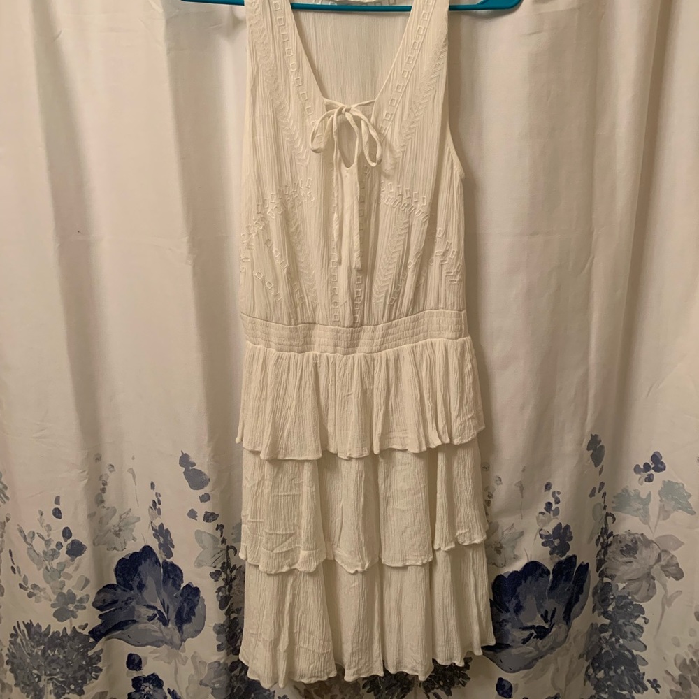 Bohemian White Dress Sz M